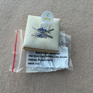 Bp Bomb Party 2023 December Size 7 Ring "Dreaming in Opulence" Rhodium & Tanz